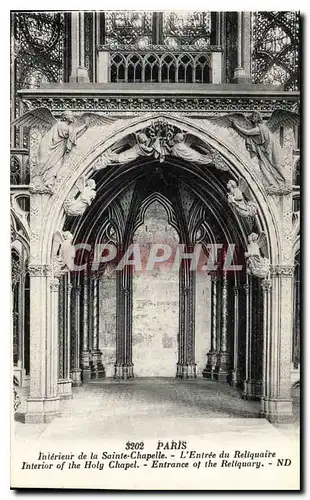 Ansichtskarte AK Paris Interieur de la Sainte Chapelle L'Entree du Reliquaire