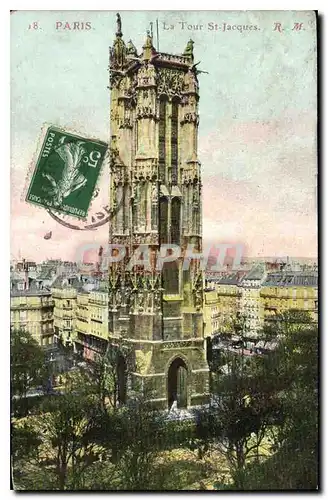 Cartes postales Paris La Tour St Jacques