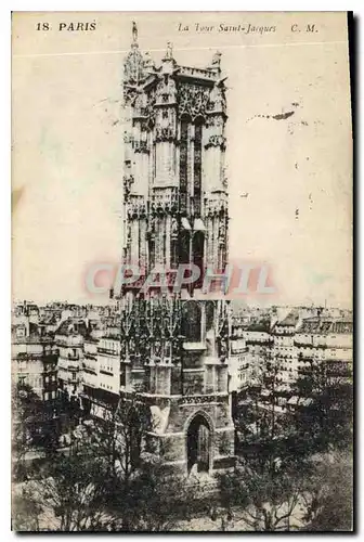 Cartes postales Paris La Tour Saint Jacques