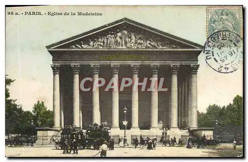 Cartes postales Paris Eglise de la Madeleine