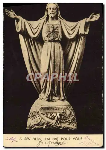 Cartes postales A Ses Pieds J'Al Prie Pour Vous