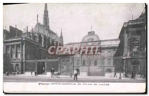 Ansichtskarte AK Paris Sainte Chapelle Au Palais de Justice