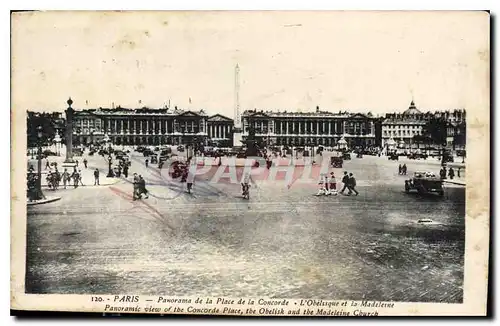 Cartes postales Paris Panorama de la Place de la Concorde