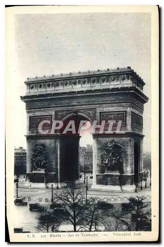 Cartes postales Paris Arc de Triomphe