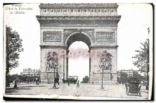 Cartes postales Paris L'Arc de Triomphe de l'Etoile