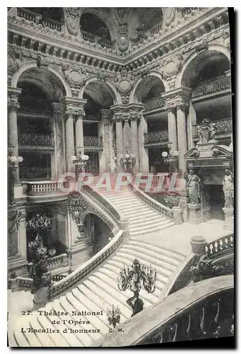 Ansichtskarte AK Theatre National de l'Opera L'Escalier d'honneur