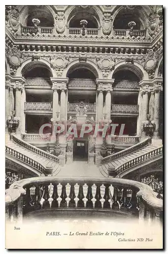 Cartes postales Paris Le Grand Escalier de l'Opera