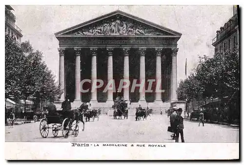 Cartes postales Paris La Madeleine Rue Royale