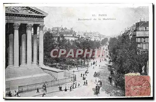 Cartes postales Paris Boulevard de la Madeleine