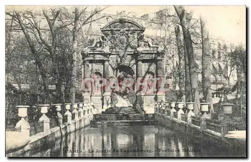 Ansichtskarte AK Paris Le Jardin du Luxembourg Fontaine Medicis