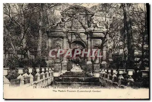 Ansichtskarte AK Paris La Fontaine Medicis Jardin du Luxembourg