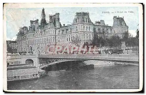 Cartes postales Paris L'Hotel de Ville