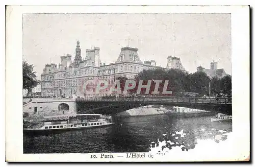 Cartes postales Paris L'Hotel de Ville