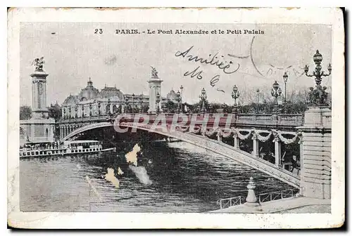 Ansichtskarte AK Paris Le Pont Alexandre et le Petit Palais