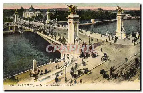 Cartes postales Paris Le Pont Alexandre III