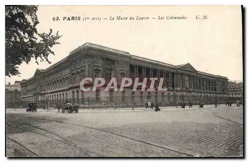 Ansichtskarte AK Paris Le Musee du Louvre Les Colonnades