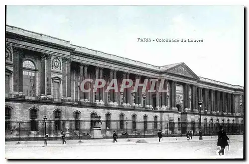 Ansichtskarte AK Paris Colonnade du Louvre