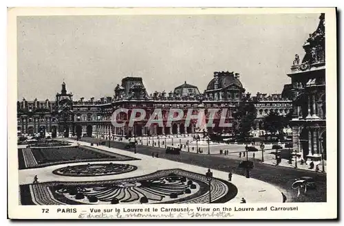 Ansichtskarte AK Paris Vue sur le Louvre et le Carrousel