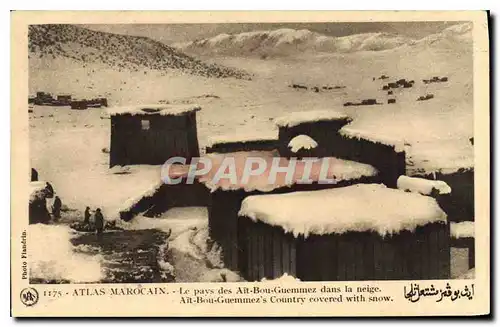 Cartes postales Atlas Marocain Le pays des Ait Bou Guemmez dans la neige