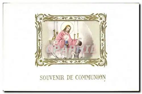 Ansichtskarte AK Souvenir de Communion