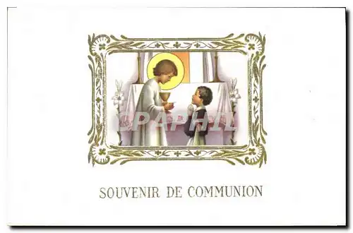 Cartes postales Souvenir de Communion