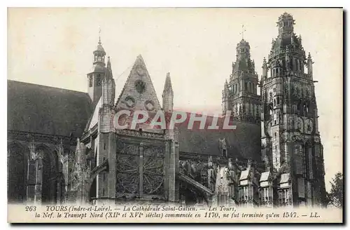 Cartes postales Tours Indre et Loire La CathedraleSaint Galien Les Tours