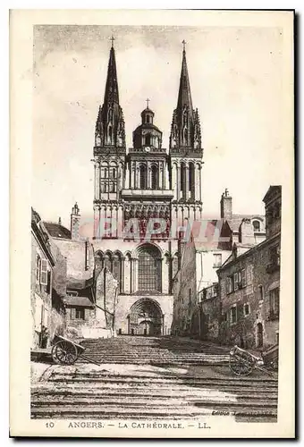 Cartes postales Angers La Cathedrale