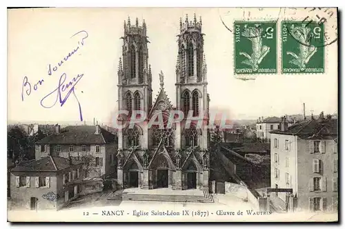 Cartes postales Nancy Eglise Saint Leon