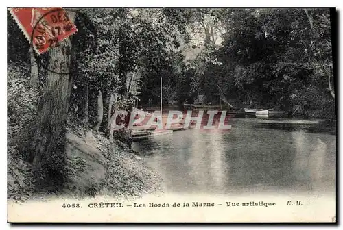 Ansichtskarte AK Creteil Les Bords de la Marne Vue artistique