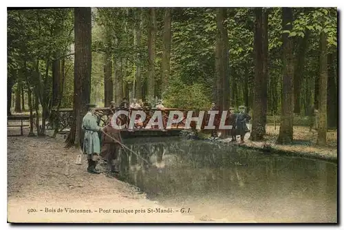 Ansichtskarte AK Bois de Vincennes Pont rustique pres St Mande