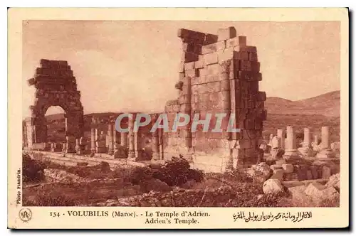 Cartes postales Volubilis Maroc Le Temple d'Adrien