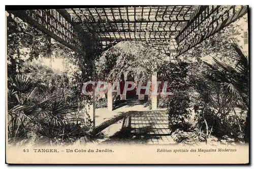 Cartes postales Tanger Un Coin du Jardin