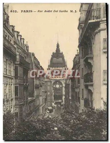 Cartes postales Paris Rue Andre Del Sarthe