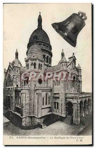 Ansichtskarte AK Paris Montmartre La Basilique du Sacre Coeur Cloche