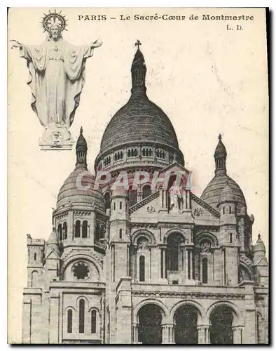 Cartes postales Paris Le Sacre Coeur de Montmartre