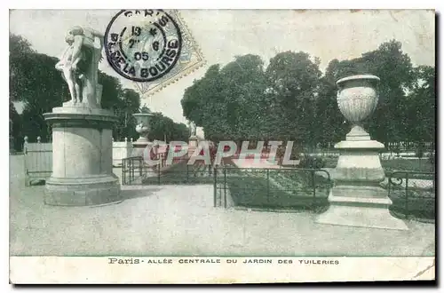 Ansichtskarte AK Paris Allee centrale du Jardin des Tuileries