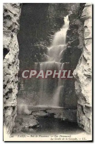 Cartes postales Paris Bois de Vincennes Lac Daumesnil La Grotte de la Cascade