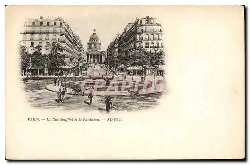 Cartes postales Paris La Rue Soufflot et le Pantheon