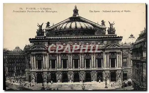 Cartes postales Paris L'Opera Academe Nationale de Musique