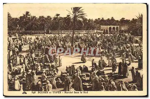 Cartes postales Scenes et Types Marche dans le Sud