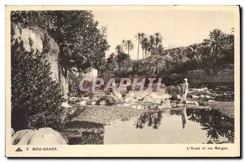 Ansichtskarte AK Bou Saada L'Oued et les Gorges