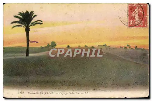 Cartes postales Scenes et Types Paysage Saharien