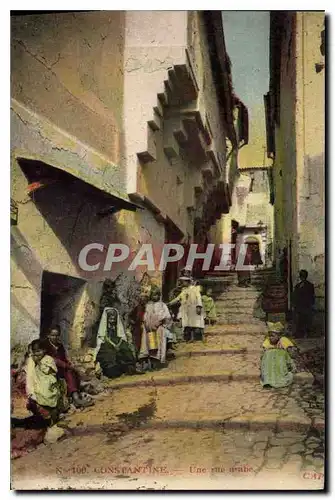 Cartes postales Constantine Une rue arabe