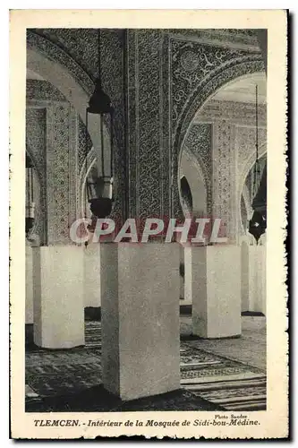 Cartes postales Tlemcen Interieur de la Mosquee de Sidi bou Medine