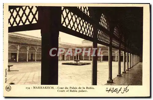 Ansichtskarte AK Marrakech Cour du Palais de la Bahia