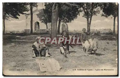 Cartes postales Scenes et Types Types de Marocains