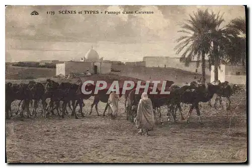 Cartes postales Scenes et Types Passage d'une Caravane