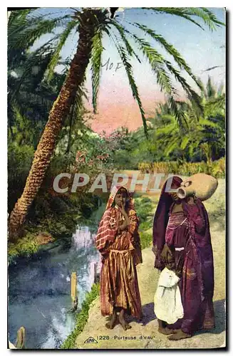 Cartes postales Porteuse d'eau