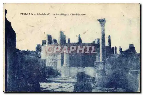 Cartes postales Timgad Abside d'une Basilique Chretienne
