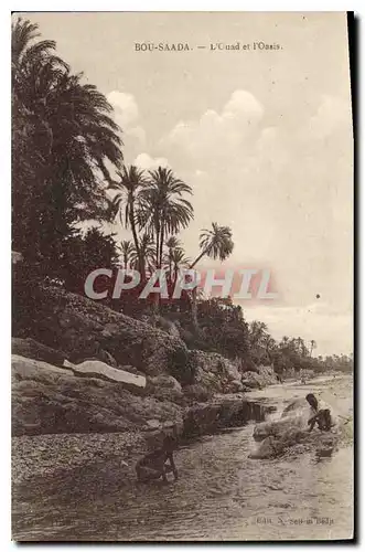 Cartes postales Bou Saada L'Ouad et l'Oasis